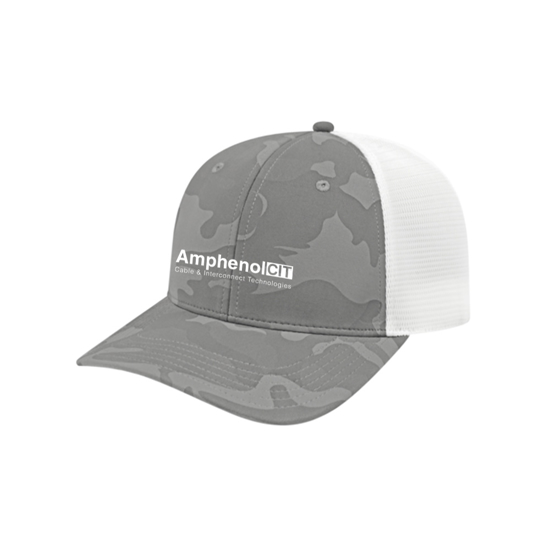 Picture of Nylon Blend Camo Trucker Mesh Back Cap - Grey